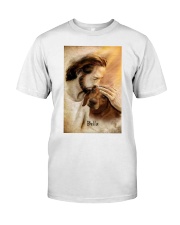 Jesus with lovely Bella Premium Fit Mens Tee tile