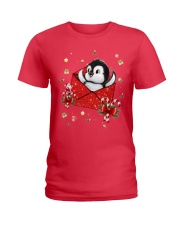 Penguin letter from santa for penguin lover Ladies T-Shirt tile