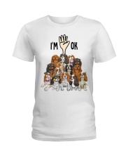 Full of Cavalier King Charles Spaniels i'm ok - for Cavalier King Charles Spaniel lover Ladies T-Shirt tile