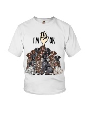 Full of German Shorthaired Pointers i'm ok - for German Shorthaired Pointer lover Youth T-Shirt tile