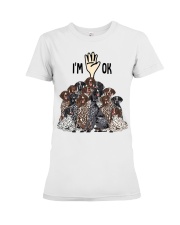Full of German Shorthaired Pointers i'm ok - for German Shorthaired Pointer lover Premium Fit Ladies Tee tile