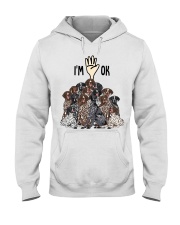 Full of German Shorthaired Pointers i'm ok - for German Shorthaired Pointer lover Hooded Sweatshirt tile