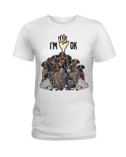 Full of German Shorthaired Pointers i'm ok - for German Shorthaired Pointer lover Ladies T-Shirt tile