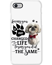 Shih tzu loving you changed my life losing you did the same personalized - for Shih tzu lover Phone Case tile