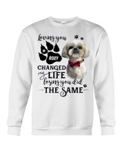 Shih tzu loving you changed my life losing you did the same personalized - for Shih tzu lover Crewneck Sweatshirt tile