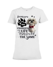 Shih tzu loving you changed my life losing you did the same personalized - for Shih tzu lover Premium Fit Ladies Tee tile
