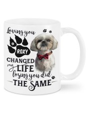 Shih tzu loving you changed my life losing you did the same personalized - for Shih tzu lover Mugs tile