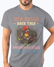 Chicken eye rolls back talk sarcasm attitude - for Chicken lover Classic T-Shirt apparel-classic-tshirt-lifestyle-front-96