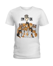 Full of Shetland Sheepdogs i'm ok cus- for Shetland Sheepdog lover Ladies T-Shirt tile