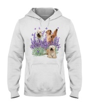 Soft Coated Wheaten Terrier and Purple flower Hooded Sweatshirt tile