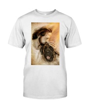 Jesus with lovely English Mastiff - for English Mastiff lover Premium Fit Mens Tee tile
