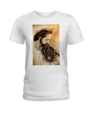 Jesus with lovely English Mastiff - for English Mastiff lover Ladies T-Shirt tile