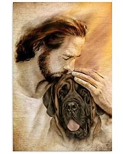 Jesus with lovely English Mastiff - for English Mastiff lover 11x17 Poster front