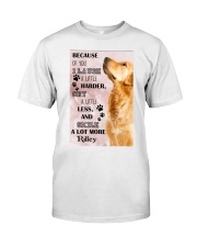 Golden Retriever i laugh a little harder cry a little less and smile a lot more - for Golden Retriever lover Premium Fit Mens Tee tile