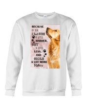 Golden Retriever i laugh a little harder cry a little less and smile a lot more - for Golden Retriever lover Crewneck Sweatshirt tile