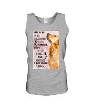 Golden Retriever i laugh a little harder cry a little less and smile a lot more - for Golden Retriever lover Unisex Tank tile