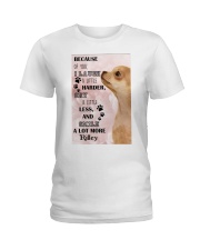 Chihuahua i laugh a little harder cry a little less and smile a lot more - for Chihuahua lover Ladies T-Shirt tile