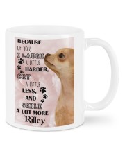 Chihuahua i laugh a little harder cry a little less and smile a lot more - for Chihuahua lover Mugs tile
