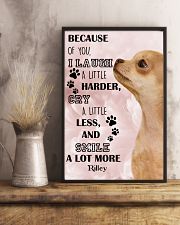 Chihuahua i laugh a little harder cry a little less and smile a lot more - for Chihuahua lover 11x17 Poster lifestyle-poster-3