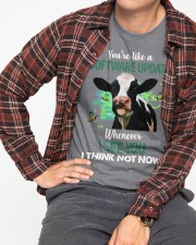 Cow I see you I think not now for cow lover Classic T-Shirt apparel-classic-tshirt-lifestyle-front-169