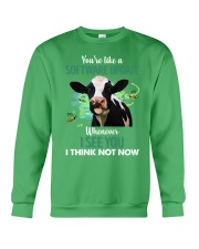 Cow I see you I think not now for cow lover Crewneck Sweatshirt tile