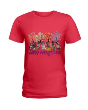 German Wirehaired Pointer happy everything for German Wirehaired Pointer lover Ladies T-Shirt tile