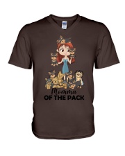 Yorkshire Terrier momma of the pack for yorkshire lover V-Neck T-Shirt tile