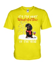 Dachshund wonderful time for dachshund lover V-Neck T-Shirt tile