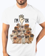 Full of Tibetan Spaniels i'm ok - for Tibetan Spaniel lover Classic T-Shirt apparel-classic-tshirt-lifestyle-front-96