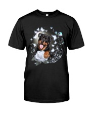 Rottweiler magical white rose - Rottweiler lover Premium Fit Mens Tee tile