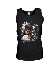 Rottweiler magical white rose - Rottweiler lover Unisex Tank tile