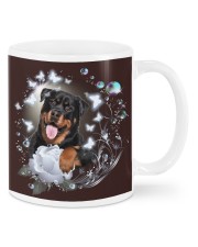 Rottweiler magical white rose - Rottweiler lover Mugs tile
