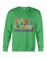 Llama happy everything Irish for Wolfhound lover Crewneck Sweatshirt tile