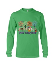 Llama happy everything Irish for Wolfhound lover Long Sleeve Tee tile