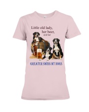 Greater Swiss Mountain Dog just fine Premium Fit Ladies Tee tile