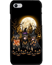 Three Rottweilers happy halloween - for Rottweiler lover Phone Case tile