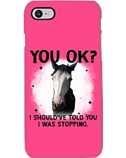 Horse i should've told you i was stopping cus - for horse lover Phone Case tile