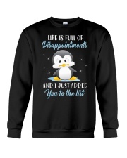 Penguin life is full of disappointments Crewneck Sweatshirt tile