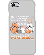 Cat many paws for cat lover Phone Case tile