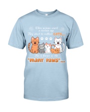 Cat many paws for cat lover Classic T-Shirt tile