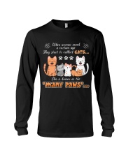 Cat many paws for cat lover Long Sleeve Tee front