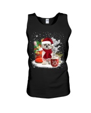 Shih tzu and hot chocolate in winter - for Shih Tzu lover Unisex Tank tile
