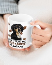 Dachshund don't touch me i need a coffee - for Dachshund lover Mug ceramic-mug-lifestyle-73
