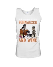 Powered By Schnauzer dog lover Unisex Tank tile