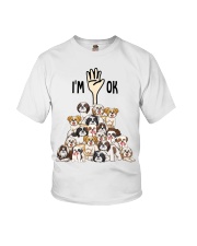 Full of Shih tzus i'm ok Youth T-Shirt tile