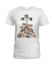 Full of Shih tzus i'm ok Ladies T-Shirt tile