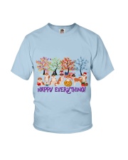 Akita inu happy everything for Akita inu lover Youth T-Shirt tile