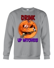 Flamingo drink up witches for flamingo lover Crewneck Sweatshirt tile