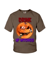 Flamingo drink up witches for flamingo lover Youth T-Shirt tile