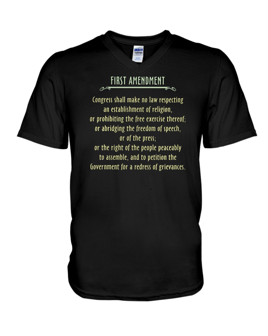 FIRST AMENDMENT V-Neck T-Shirt